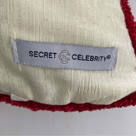 Holiday 2 Decorative Throw Pillows Reindeer Christmas Tree Down Filled Red Green - Picture 7 of 7